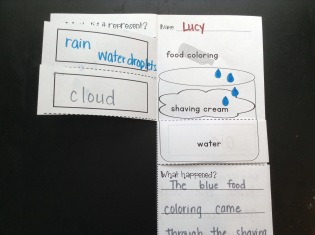 Rain experiment kindergarten